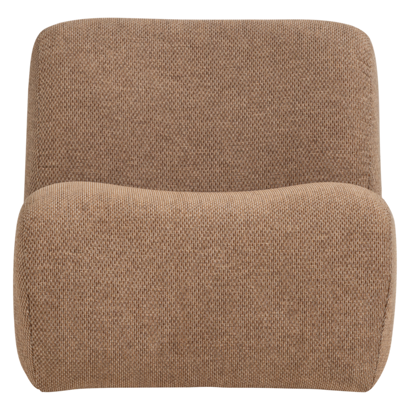 WOOOD-collectie Nomu Fauteuil Grove Chenille Lichtbruin [Fsc]