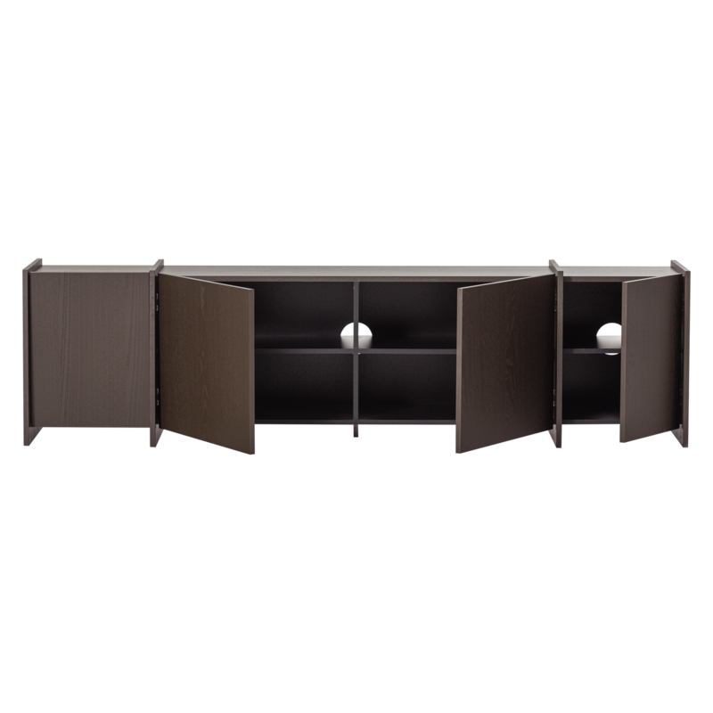 WOOOD-collectie Brock Tv Meubel 200 Cm Essen Fineer Middenbruin [Fsc]