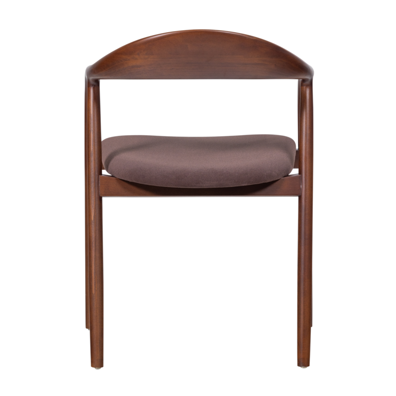 WOOOD-collectie Bran Eetkamerstoel Beukenhout Velvet Bruin [Fsc] (Set Of 2)