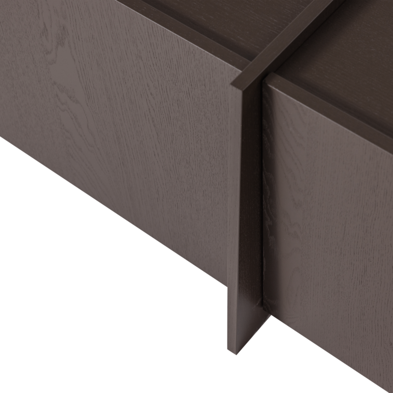 WOOOD-collectie Brock Tv Meubel 200 Cm Essen Fineer Middenbruin [Fsc]