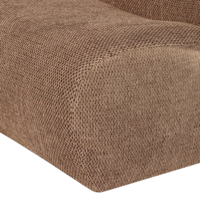 WOOOD-collectie Nomu Fauteuil Grove Chenille Lichtbruin [Fsc]