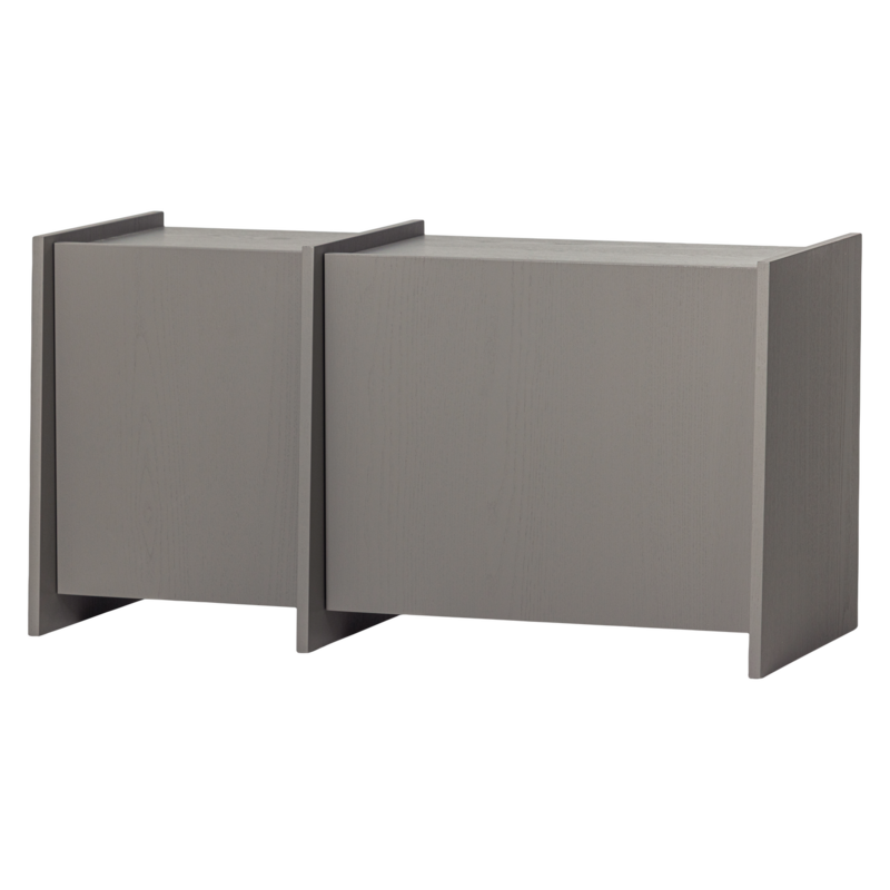 WOOOD-collectie Brock Tv Meubel 102 Cm Essen Fineer Warmgrijs [Fsc]