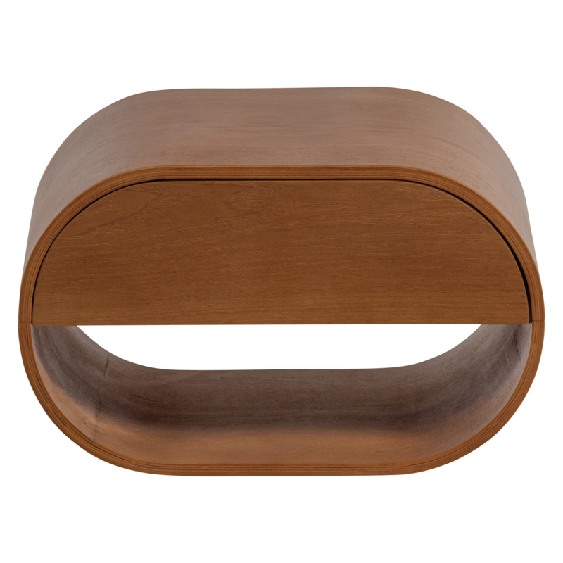 WOOOD-collectie Momo Hanging Chest of Drawers/Bedside Table Wood Brown [FSC]