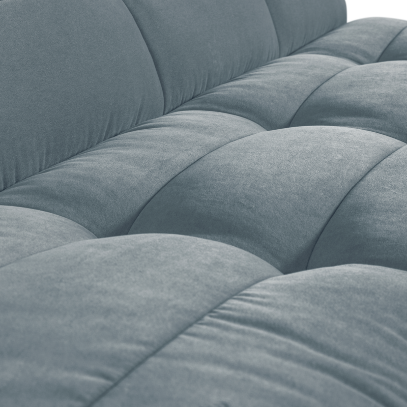 vtwonen-collectie Cluster Eetbankje Met Rugleuning Velvet Turquoise Blauw