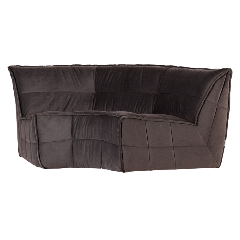 vtwonen-collectie Cluster Hoekelement Velvet Chocolade Bruin