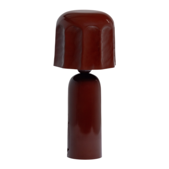 WOOOD Lumira Tafellamp Metaal Hoogglans Bruinrood