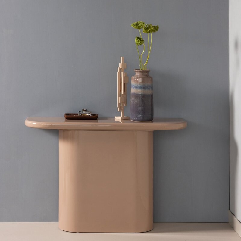 WOOOD-collectie Nocta Sidetable Hout Hoogglans Lichtroze [Fsc]