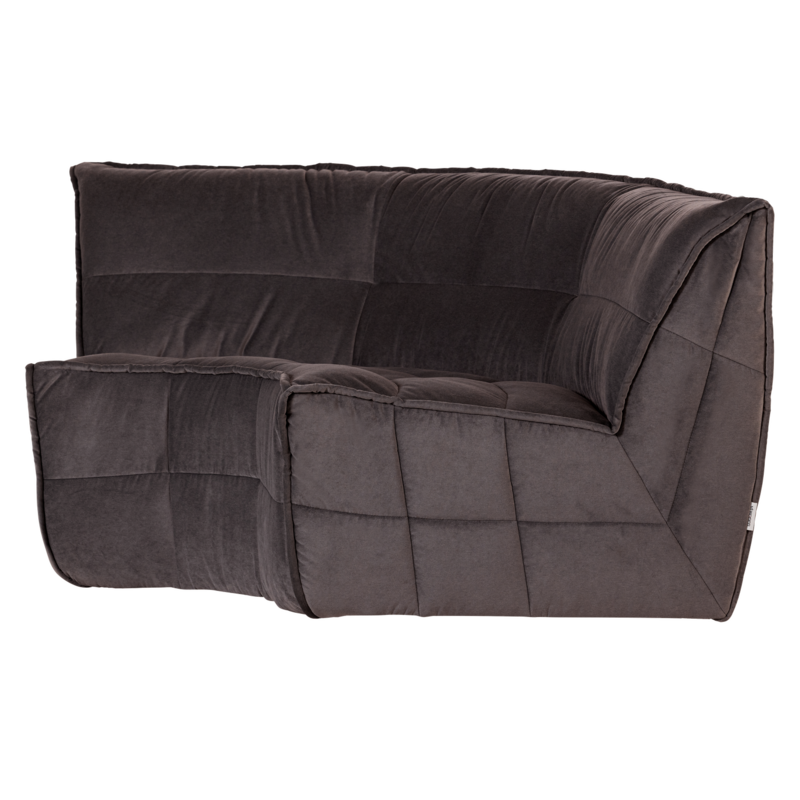 vtwonen-collectie Cluster Hoekelement Velvet Chocolade Bruin