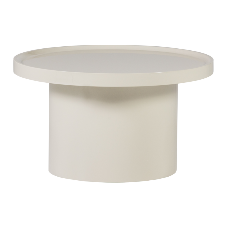 WOOOD-collectie Veluna Bijzettafel 40X70 Cm Hout Hoogglans Zand [Fsc]