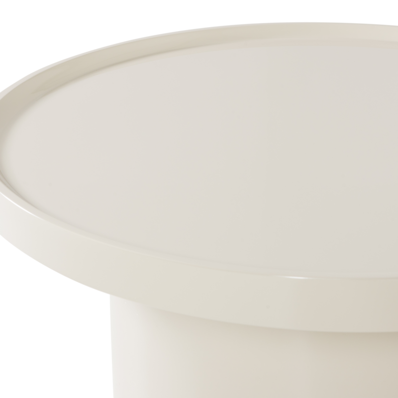 WOOOD-collectie Veluna Bijzettafel 40X70 Cm Hout Hoogglans Zand [Fsc]