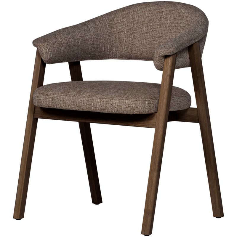 WOOOD-collectie Tunar Eetkamerstoel Met Armleuning Hout Bruin [Fsc] (Set Of 2)