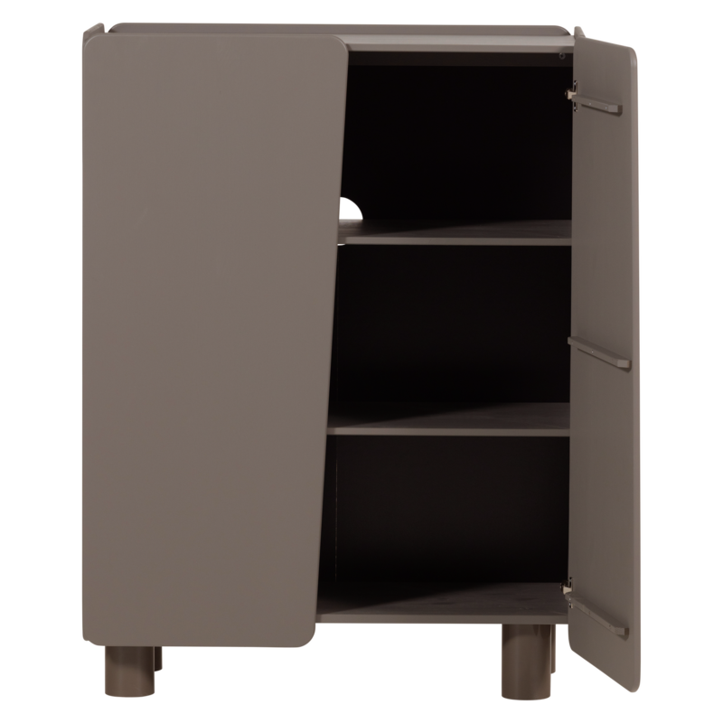 WOOOD-collectie Root 2-Deurs Kast Grenen Truffel Bruin [Fsc]