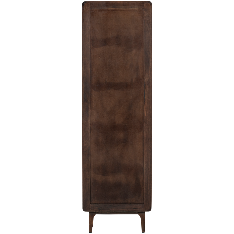 WOOOD-collectie Liya Hoge Kast Mangohout Donkerbruin