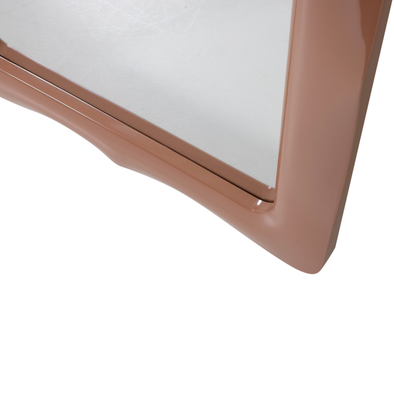 WOOOD-collectie Norea Full-Length Mirror 180x80 cm Wood High-Gloss Old Pink [FSC]