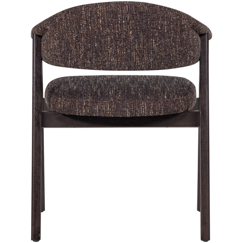 WOOOD-collectie Tunar Eetkamerstoel Met Armleuning Hout Donkerbruin [Fsc] (Set Of 2)