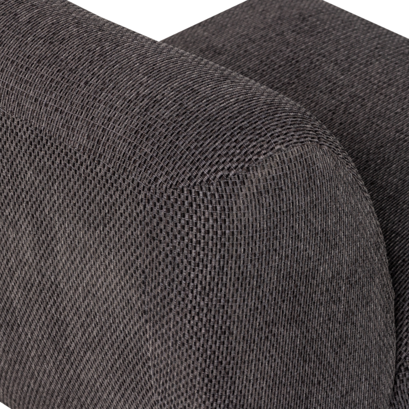 WOOOD-collectie Nomu Fauteuil Grove Chenille Antraciet [Fsc]