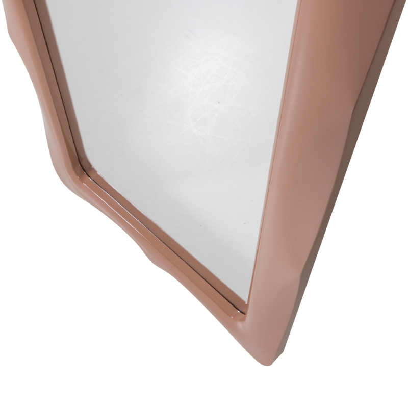 WOOOD-collectie Norea Full-Length Mirror 180x80 cm Wood High-Gloss Old Pink [FSC]