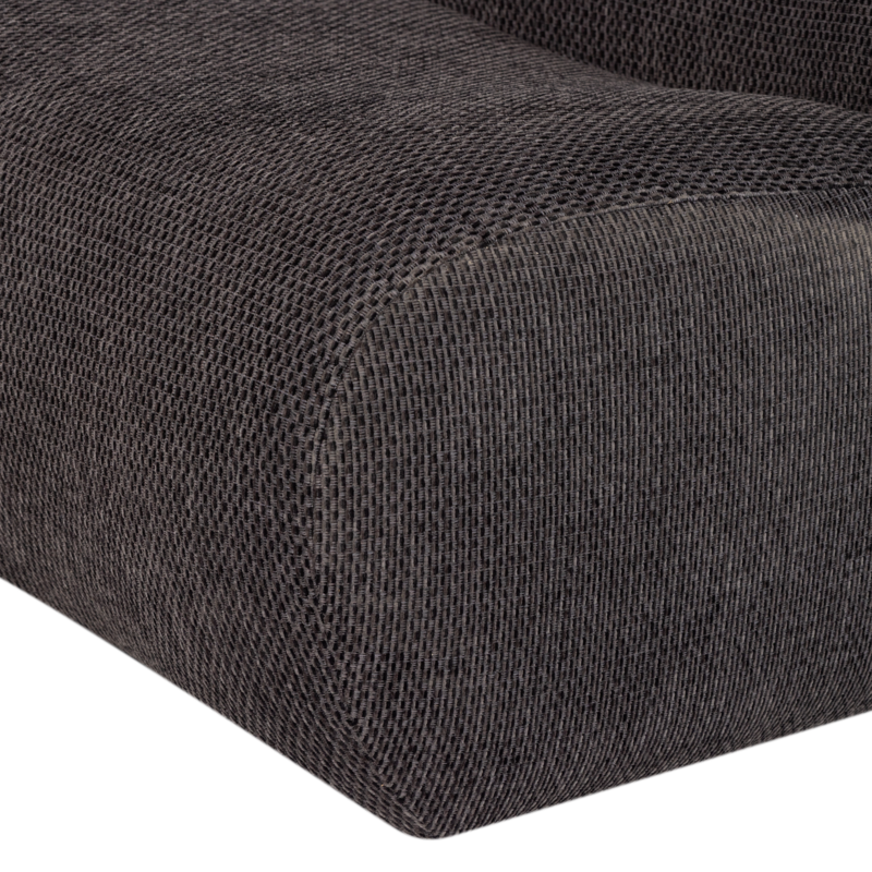 WOOOD-collectie Nomu Fauteuil Grove Chenille Antraciet [Fsc]