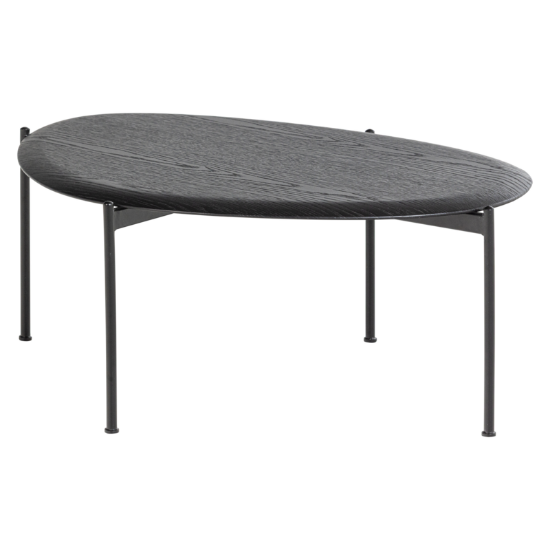 WOOOD-collectie Kota Salontafel 36X92X68 Cm Mdf/Fineer Zwart