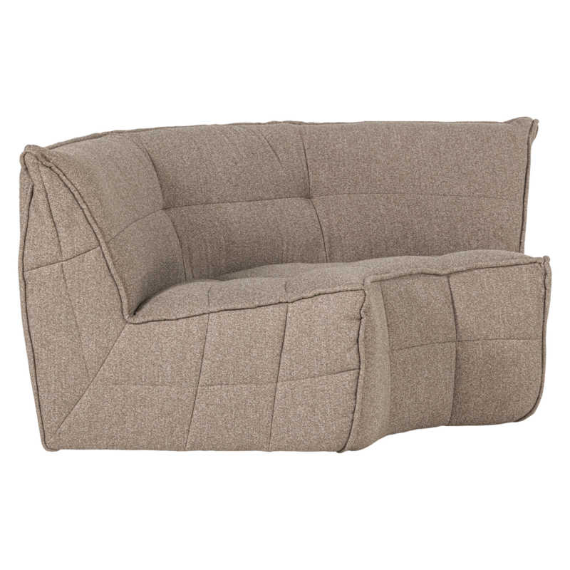 vtwonen-collectie Cluster Hoekelement Boucle Khaki Bruin
