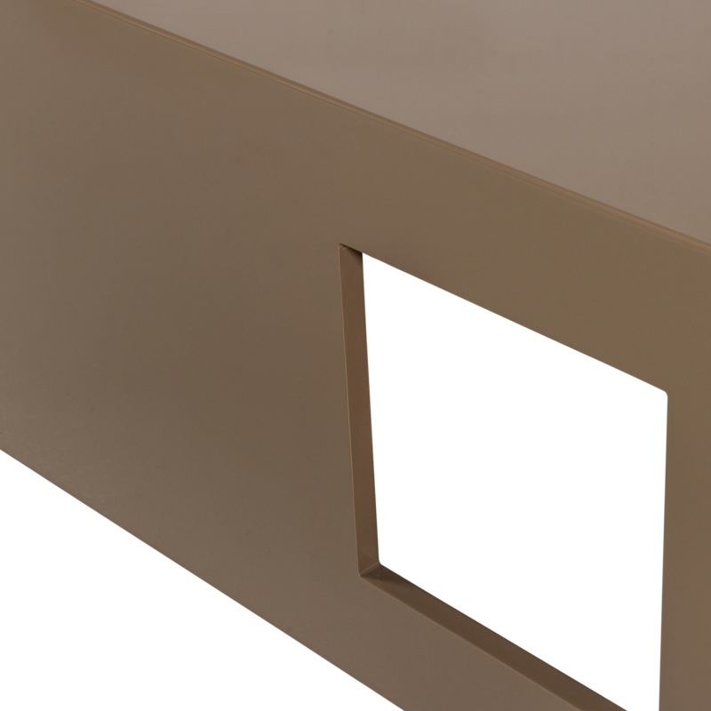 Modern Coffee Table MDF Wood High-Gloss Sand