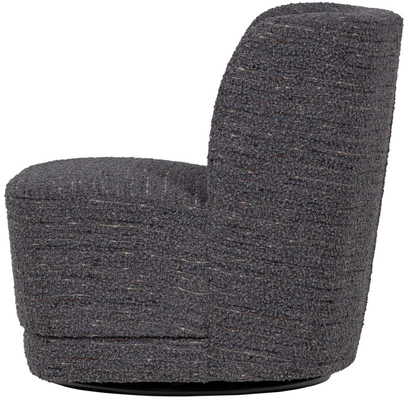 WOOOD-collectie Atty Draaifauteuil Grove Melange Grijs [Fsc]