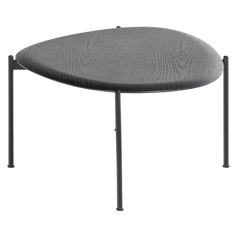 WOOOD-collectie Kota Salontafel 36X92X68 Cm Mdf/Fineer Zwart