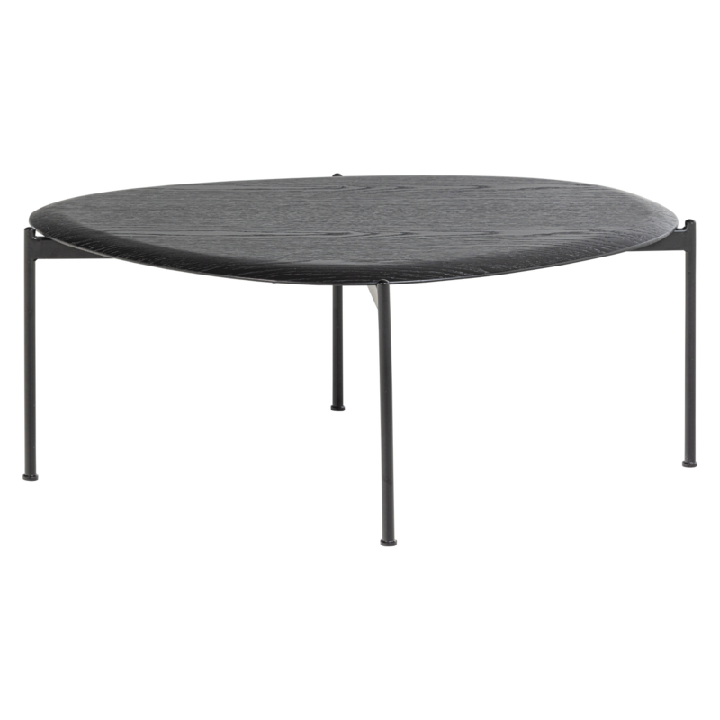 WOOOD-collectie Kota Salontafel 36X92X68 Cm Mdf/Fineer Zwart