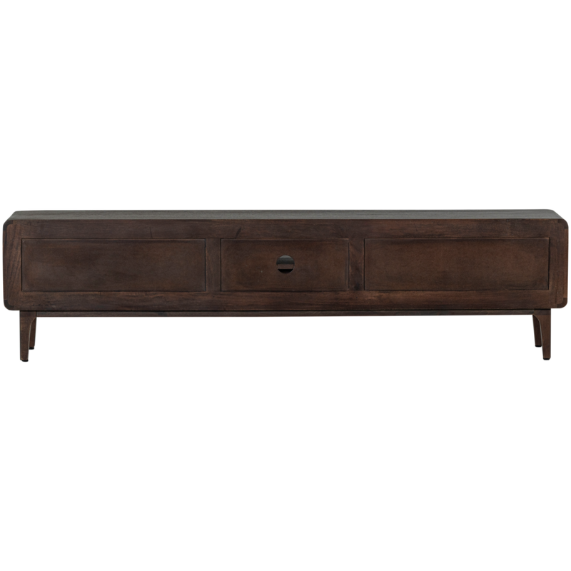 WOOOD-collectie Liya Tv Meubel 200 Cm Mangohout Donkerbruin