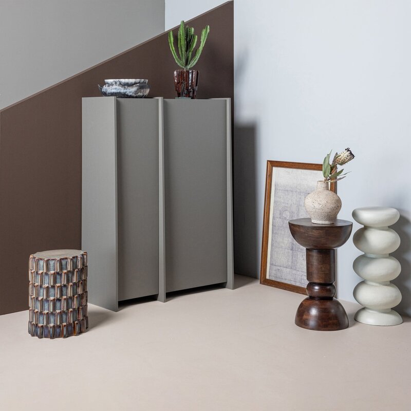 WOOOD-collectie Emel Bijzettafel Mangohout Donkerbruin [Fsc]