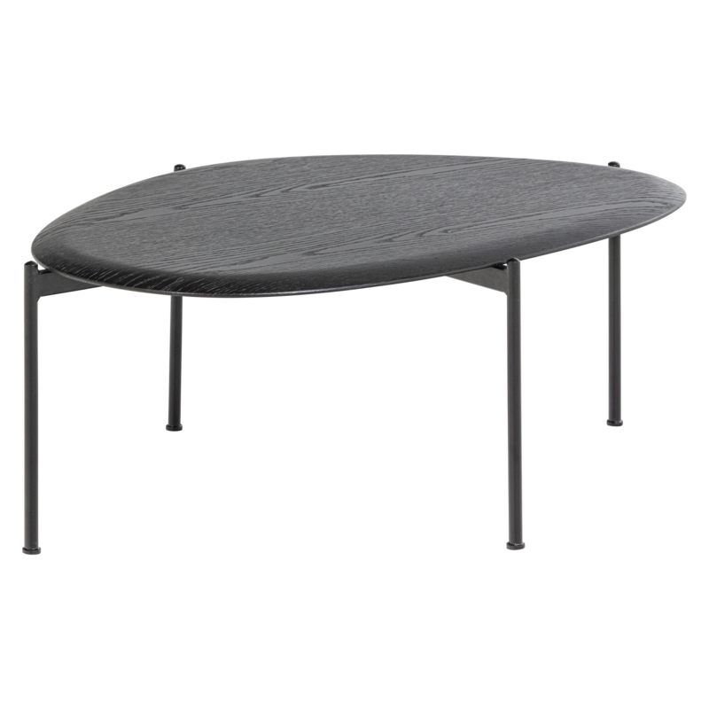 WOOOD-collectie Kota Salontafel 36X92X68 Cm Mdf/Fineer Zwart