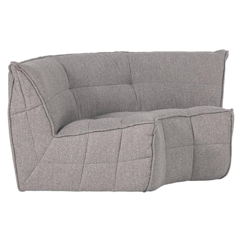 Cluster Hoekelement Boucle Warm Grijs