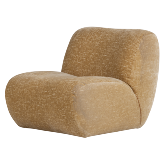 WOOOD Nomu Armchair, Crackle Velvet, Light Yellow [FSC]