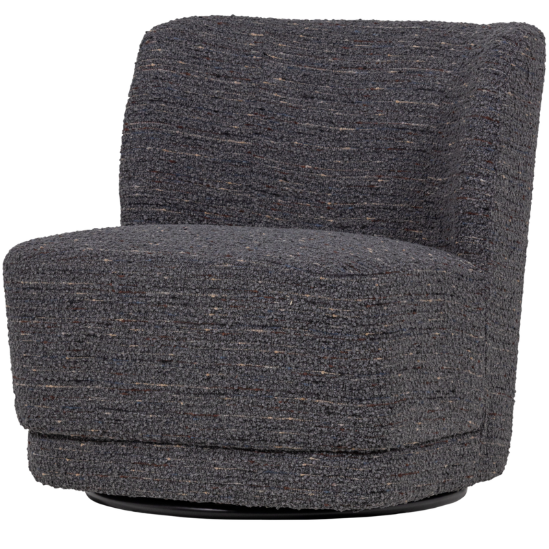 WOOOD-collectie Atty Draaifauteuil Grove Melange Grijs [Fsc]