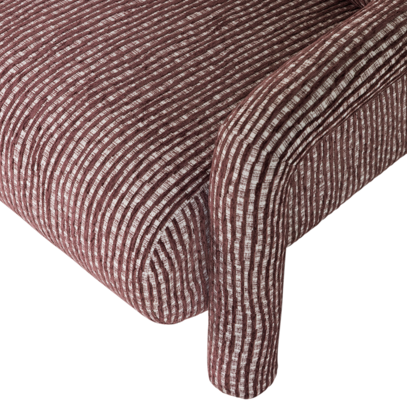 WOOOD-collectie Lenny Fauteuil Met Dessin Bordeauxrood