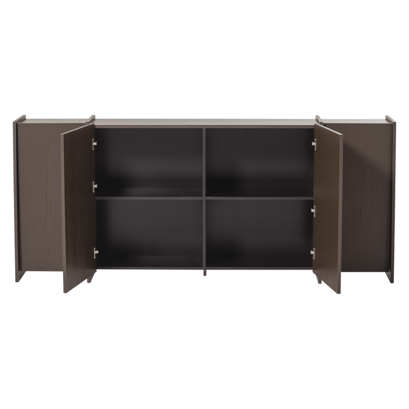 WOOOD-collectie Brock Sideboard, 200 cm, Ash Veneer, Medium Brown [FSC]