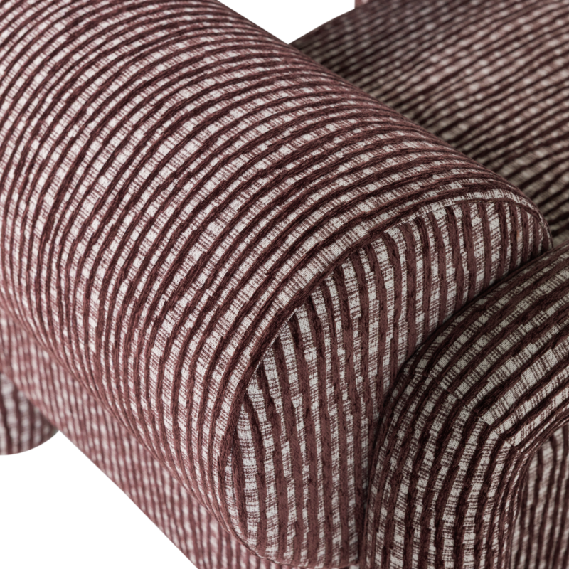 WOOOD-collectie Lenny Fauteuil Met Dessin Bordeauxrood