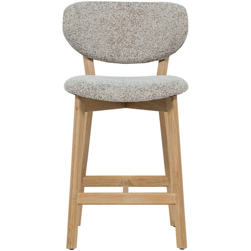 WOOOD-collectie Udar Barstoel Naturel Met Houten Frame Naturel [Fsc]