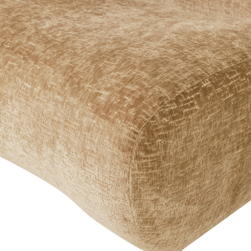 WOOOD-collectie Nomu Armchair, Crackle Velvet, Light Yellow [FSC]