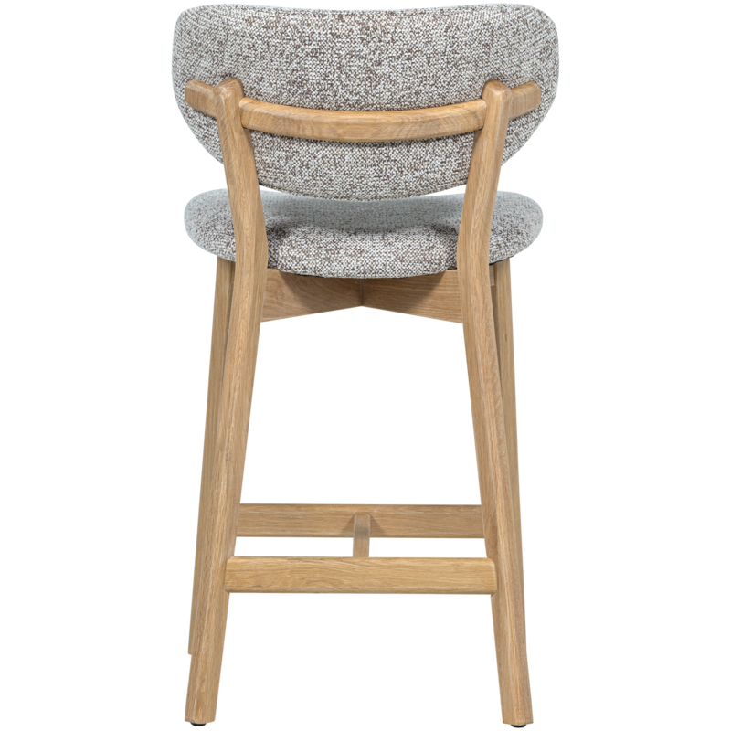 WOOOD-collectie Udar Barstoel Naturel Met Houten Frame Naturel [Fsc]