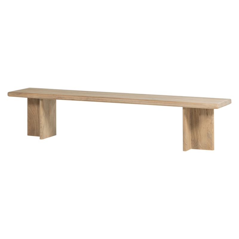 WOOOD-collectie Ato Eetbankje 220X45 Cm Mangohout Naturel
