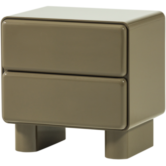 WOOOD Lustra Ladekast/Nachtkastje Hout Hoogglans Groen [Fsc]