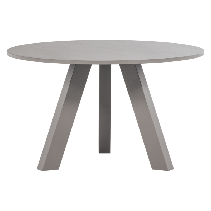 WOOOD-collectie Rhonda Eettafel O129 Cm Eiken Warmgrijs [Fsc]