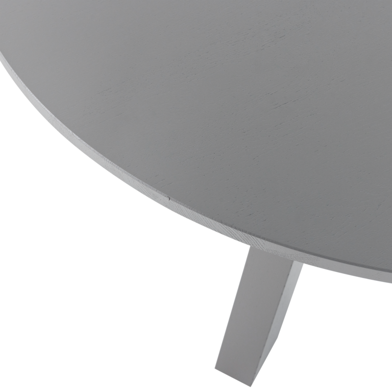 WOOOD-collectie Rhonda Eettafel O129 Cm Eiken Warmgrijs [Fsc]