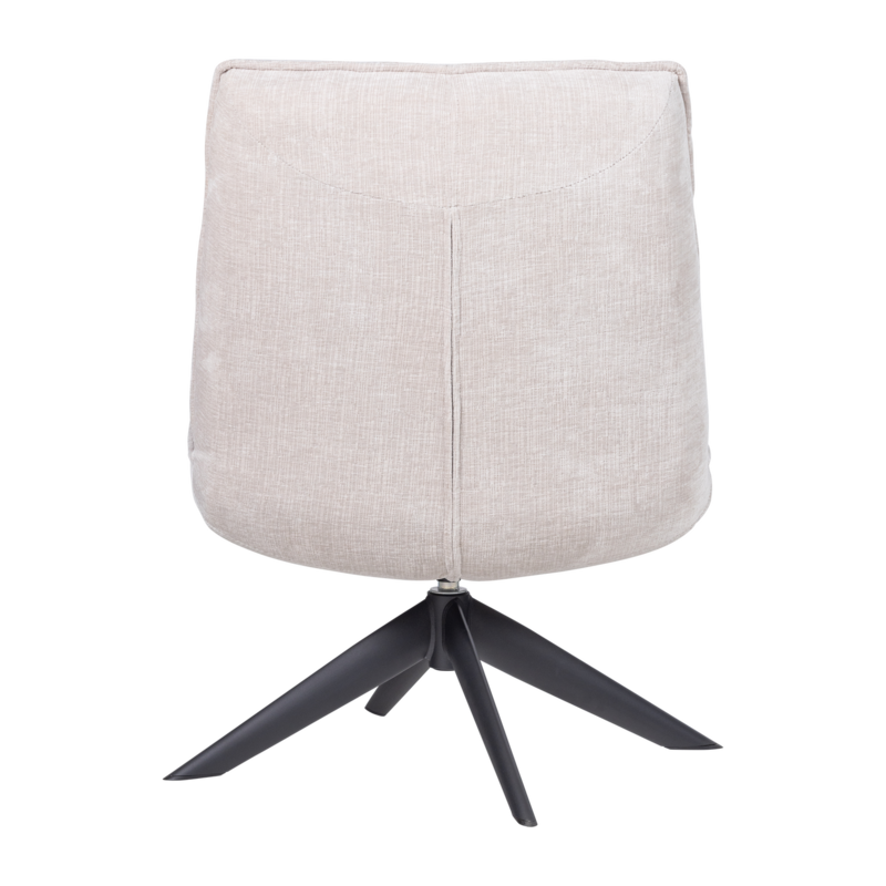 WOOOD-collectie Jouke Draaifauteuil Chenille Structuur Naturel [Fsc]