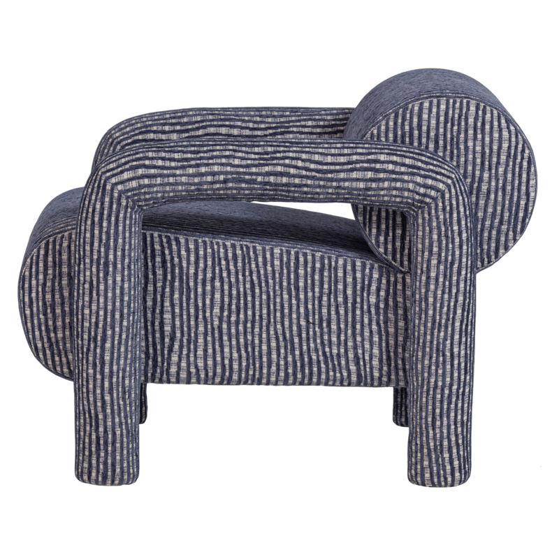 WOOOD-collectie Lenny Fauteuil Met Dessin Grijsblauw