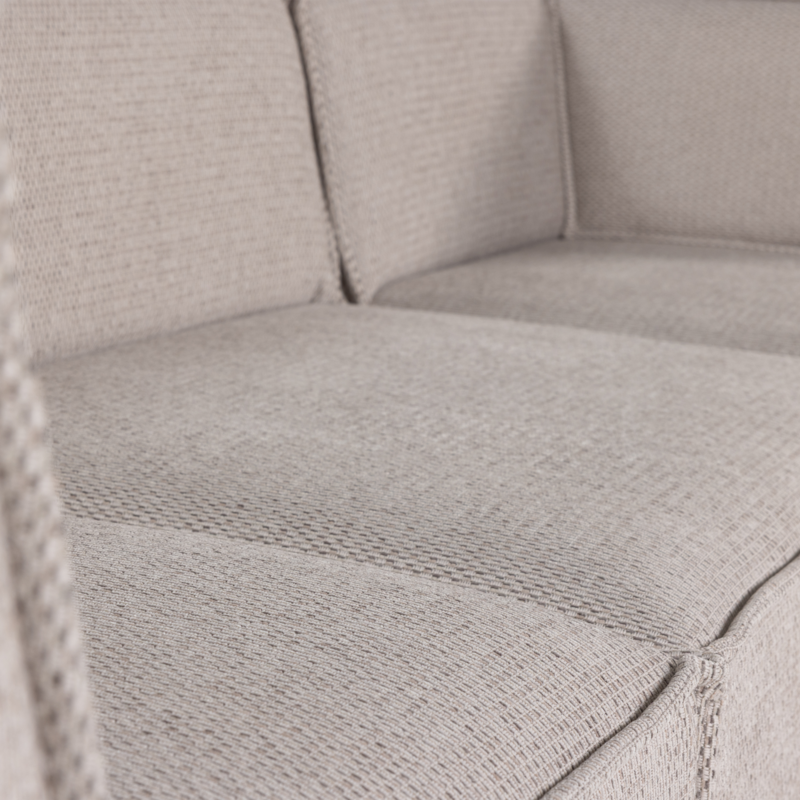 WOOOD-collectie Manu Chaise Longue Bank Rechts Grove Chenille Naturel [Fsc]