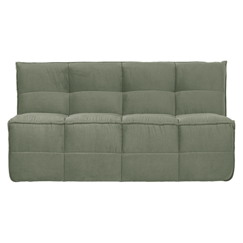 Cluster Eetbankje Met Rugleuning Velvet Pistache Groen