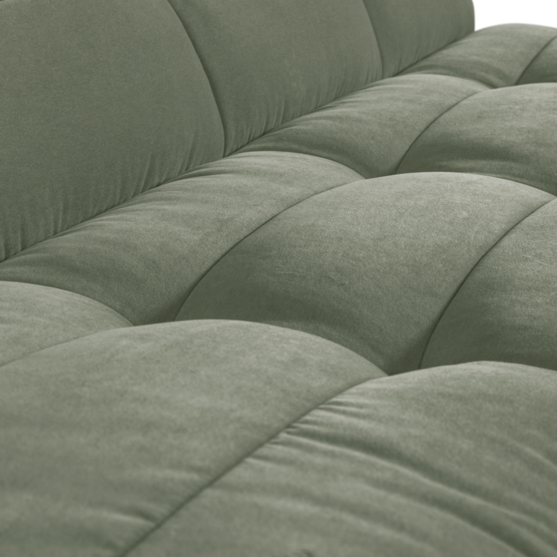 Cluster Eetbankje Met Rugleuning Velvet Pistache Groen