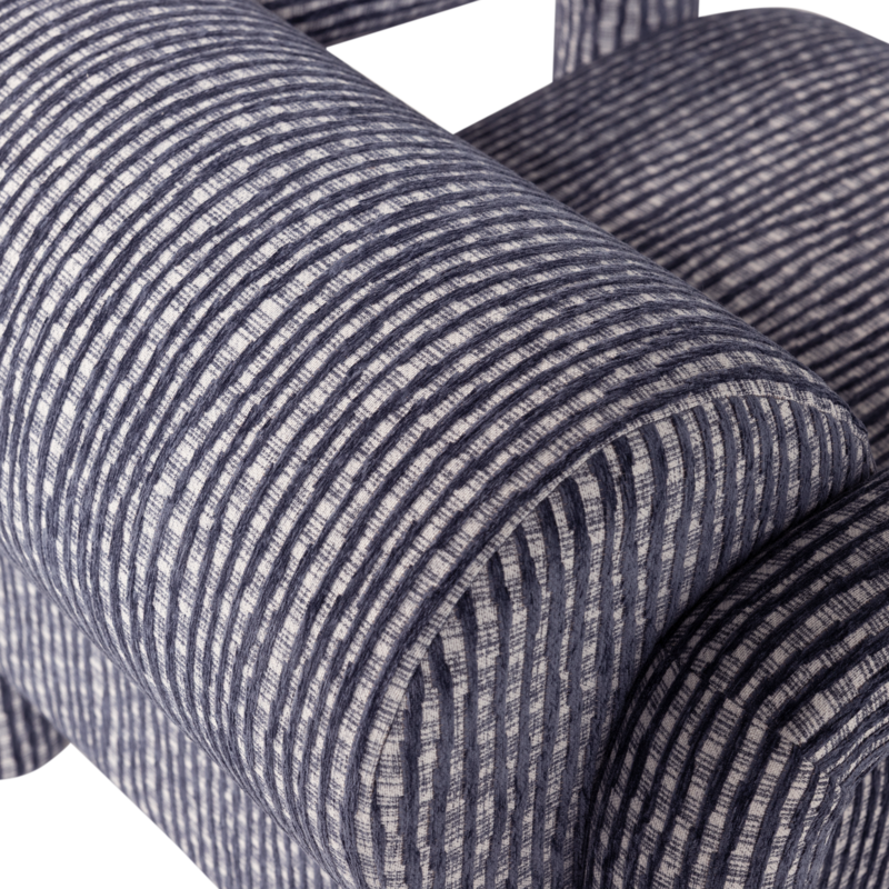 WOOOD-collectie Lenny Fauteuil Met Dessin Grijsblauw